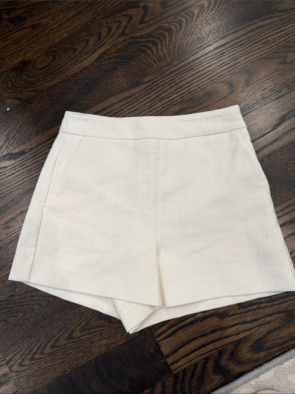Endless Rose Cream High-Waist Tailored Shorts